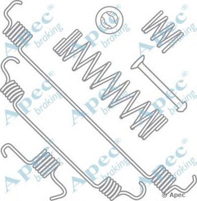 APEC BRAKING kit2035 -  Комплектующие, тормозная колодка